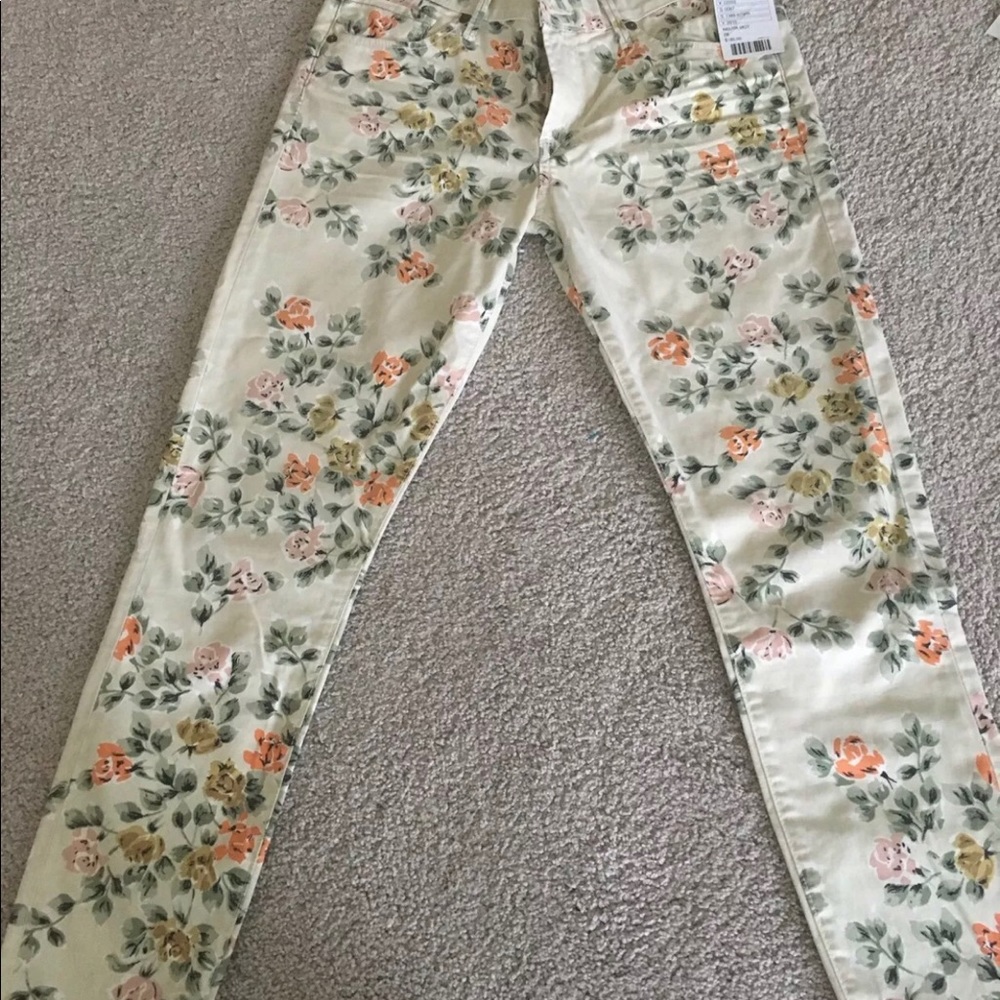 NWT Citizens Of Humanity floral skinny, size 28.